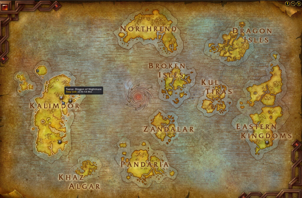 wow anniversary taerar location world map