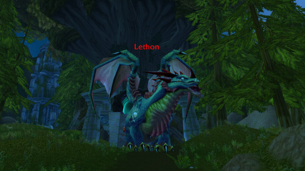 wow anniversary world boss lethon dragon of nightmare