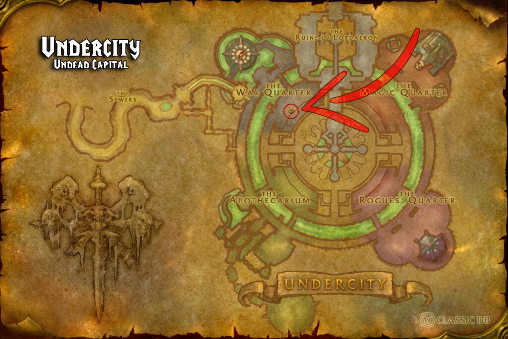 weapon skill trainer undercity location in wow classic