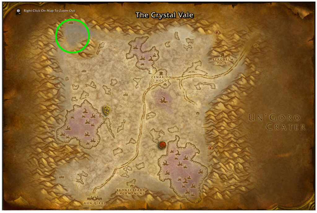 wow classic silithus the crystal vale