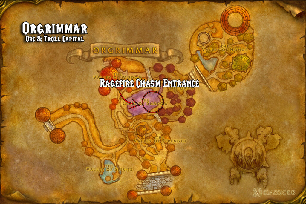 ragefire chasm linen cloth dungeon farming spot