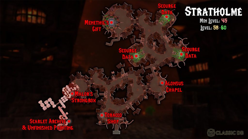 stratholme quests map