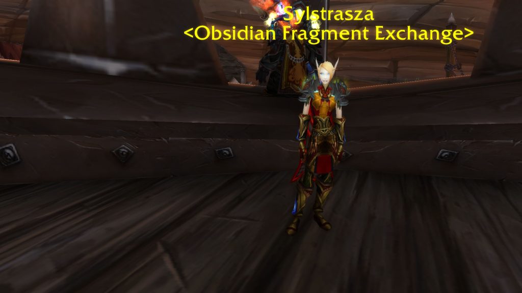 sylstrasza obsidian fragments exchange npc wow cataclysm classic