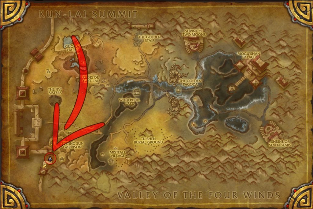 map location gate of the setting sun mists of pandaria dungeon wow