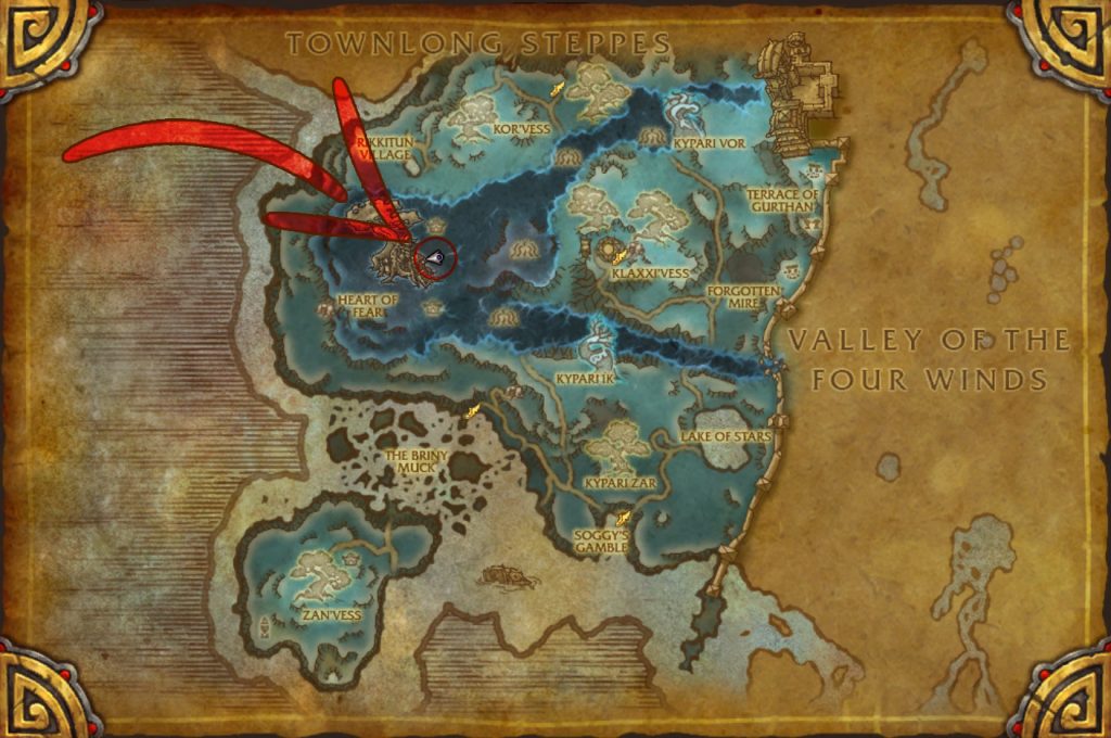 map location heart of fear mists of pandaria raid guide