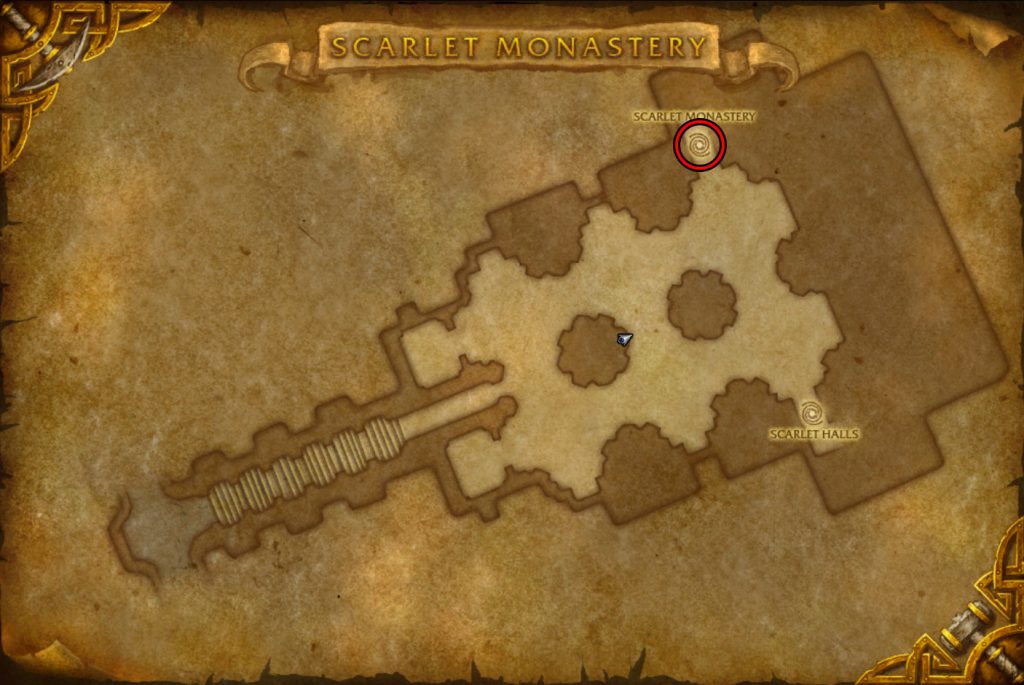 scarlet monastary map instance entrance mists of pandaria dungeon wow