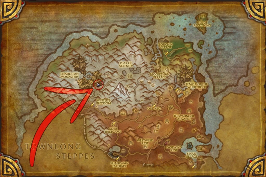 shado pan monestary map location mists of pandaria dungeon wow