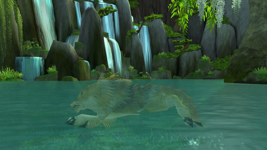 shaman ghost wolf water walking